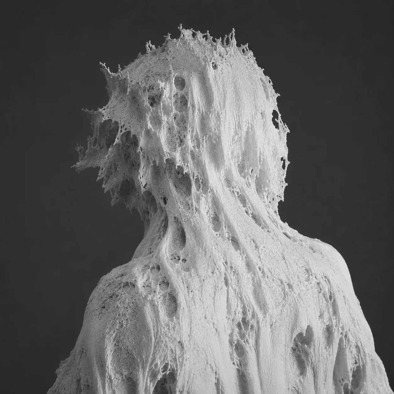 Back view of the eroded BRAMBLES figure